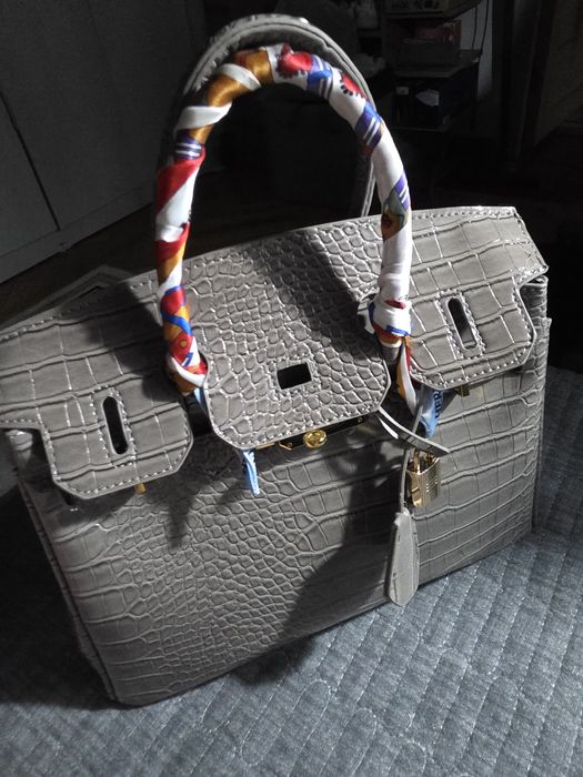 Сумка женская серая hermes