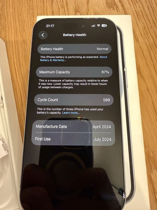 Iphone 15 blue 128gb