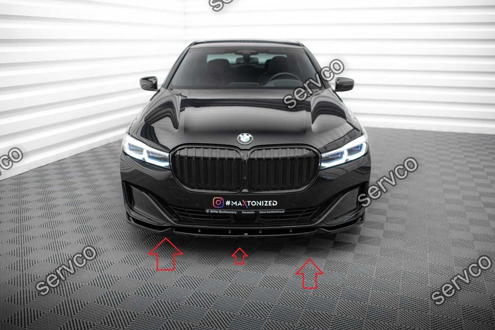Pachet Set Splitter Exterior Lip Prelungiri Body kit tuning Bmw Seria 7 G11 Facelift 2019-2022 v16 - Maxton Design