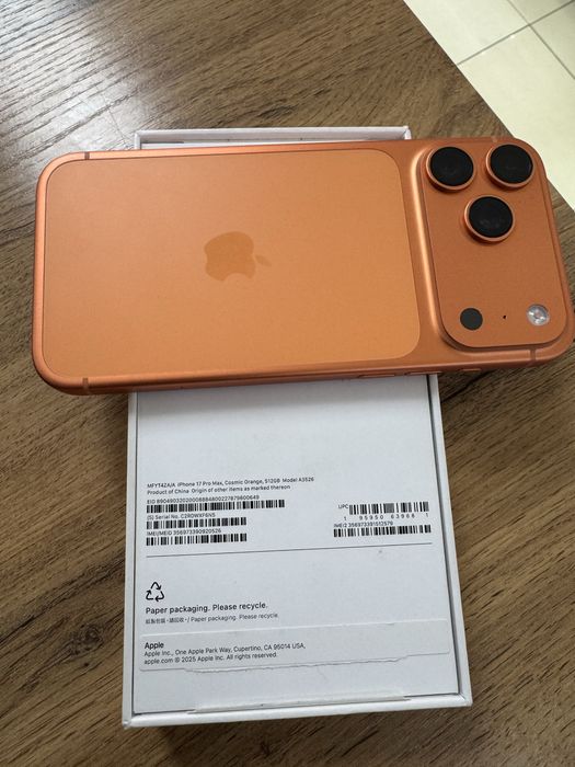 Iphone 17 pro max 512 gb Sim