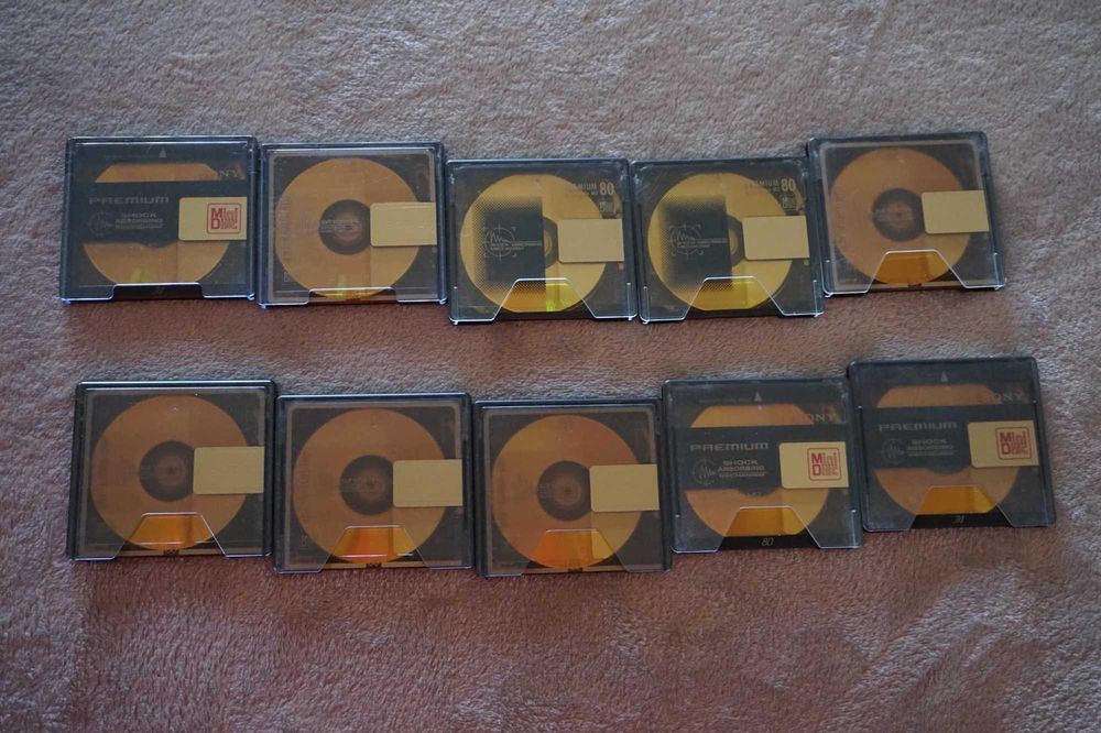 minidisc , minidiscuri , SONY PREMIUM gold de 74 si 80 min. lot de 5 buc