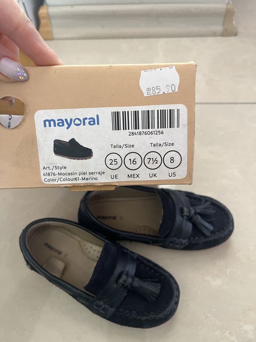 Детски велурени мокасини Mayoral