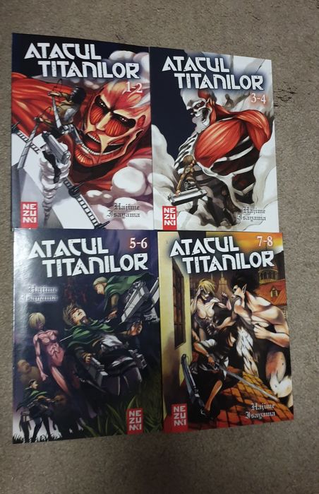 Manga Atacul titanilor vol 1-8 (4 volume)