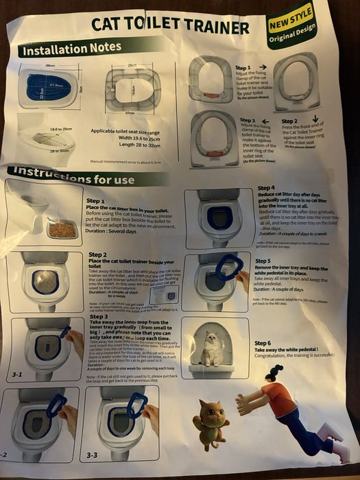 Vand kit toaleta pentru pisica pisici capac wc