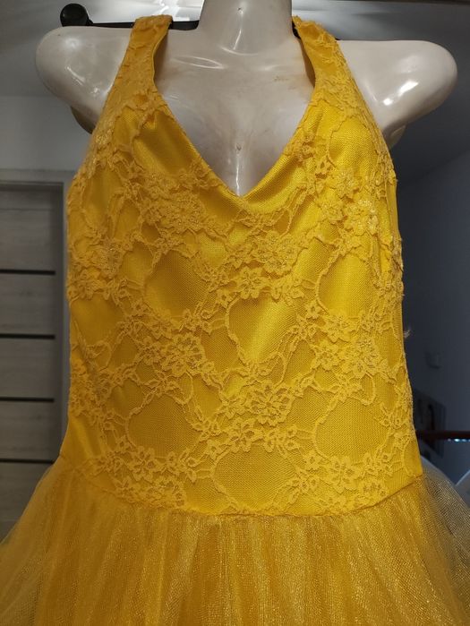 Rochie galbena nunta /botez