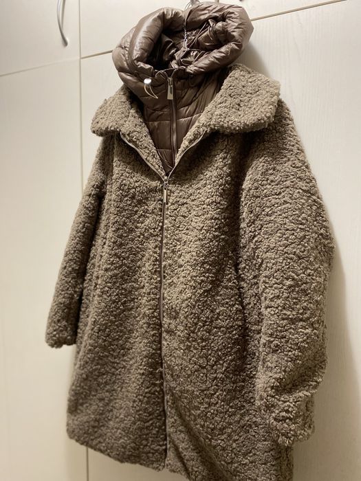 Модрно палто в актуален да сезона цвят кафяв