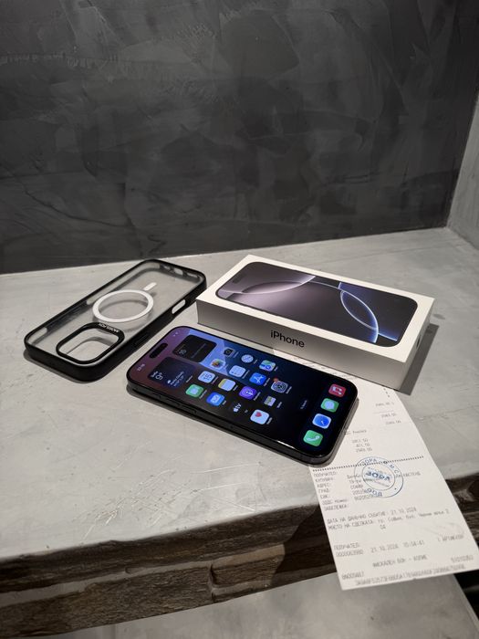 КАТО НОВ Iphone 16 Pro Max 256 GB + Гаранция