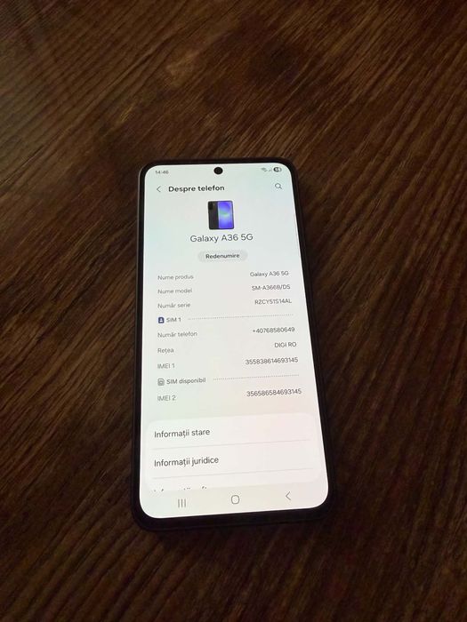 Vand Schimb Samsung A36 5G 128 GB