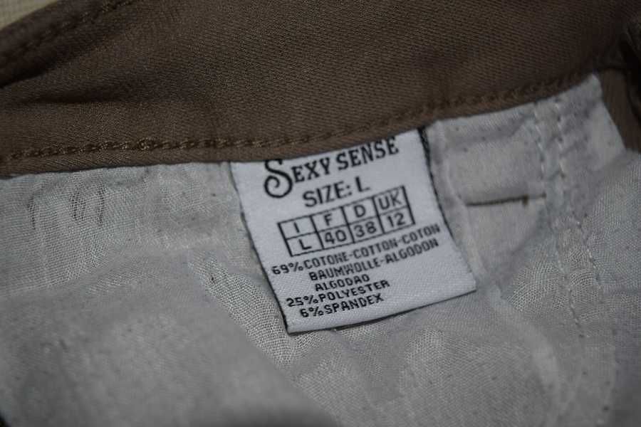 Pantalon dama, culoare crem, Sexy SENSE