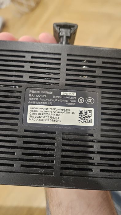 Xiaomi Mi WiFi Router AX6000 (RA72).