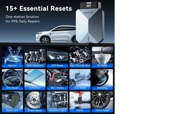 Interfata auto easydiag Originala Mucar BT200 Max  licenta nelimitata + update online,  android, ios, multimarca, bluetooth, prelungitor  obd2 inclus