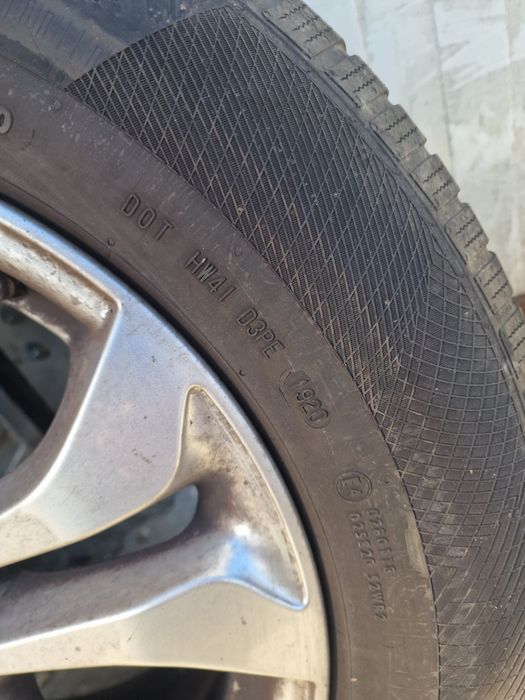 Set Glc complet Jante Aliaj 17Mercedes OEM Cu Anvelope Iarna 235 65 17