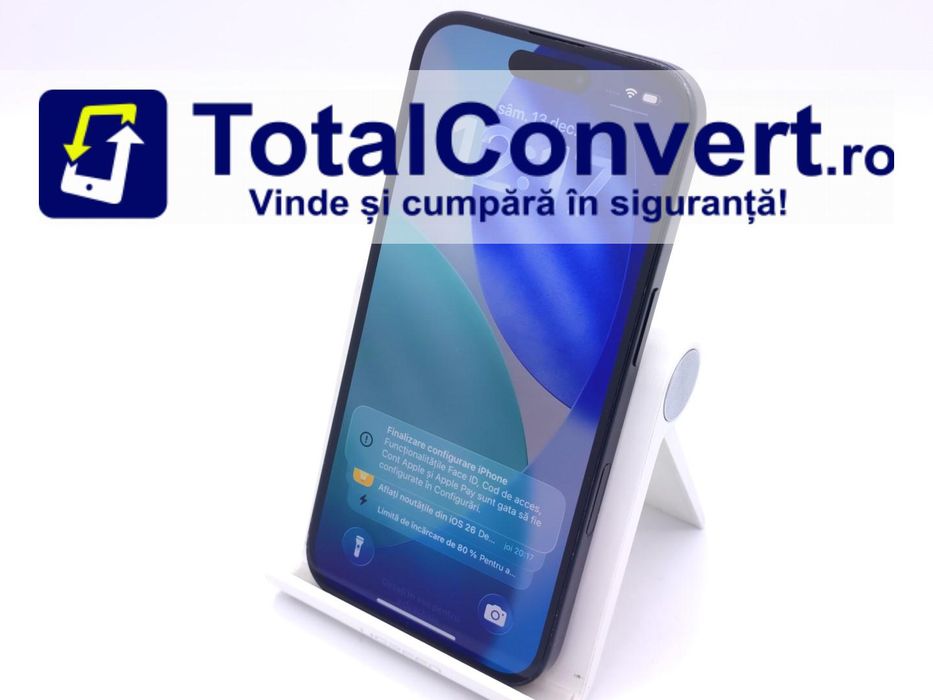 Apple iPhone 16 128GB Black 8GB Single SIM, Garantie 24 luni | #D89372