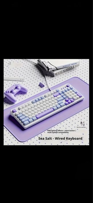 Tastatura Gaming cu fir, RGB,Knob/rotita de Volum.NOU