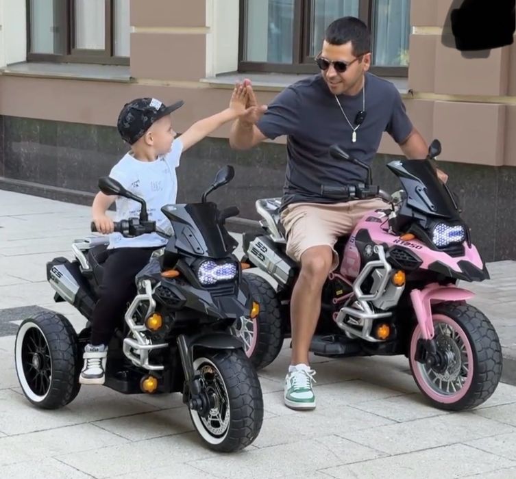 Детский электромотоцикл с подсветкой колес | Новое в упаковке!