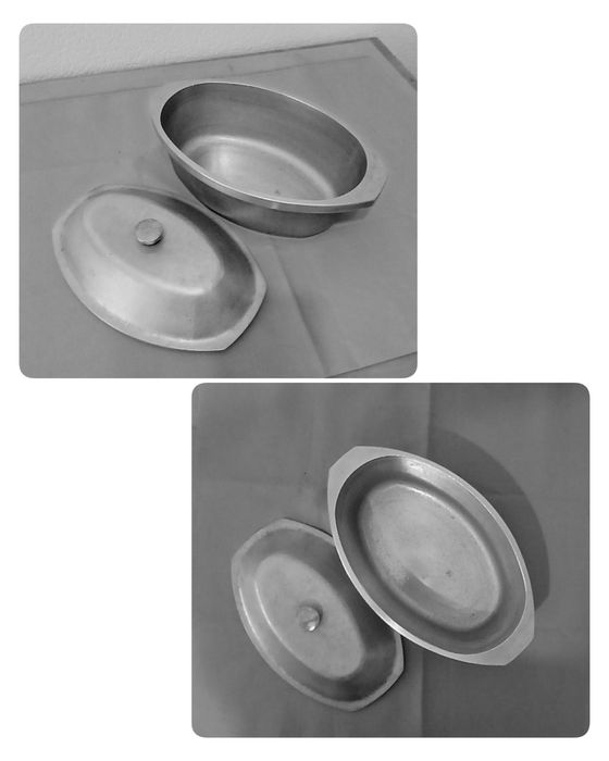 Посуда, утятница, таз эмалированный.