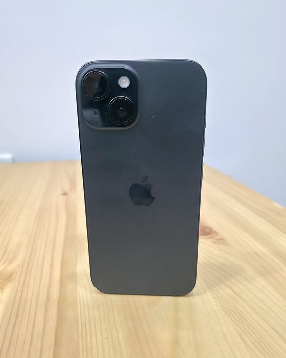 Telefon APPLE iPhone 15 5G, 128GB, Black, husă MobilFox