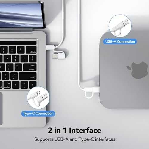 Нова TECKNET жична клавиатура за лаптоп Mac USB-C USB-A тиха компактна ергономична
