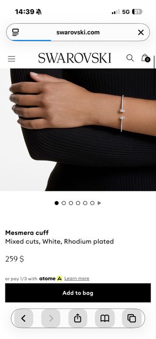 Гривна swarovski