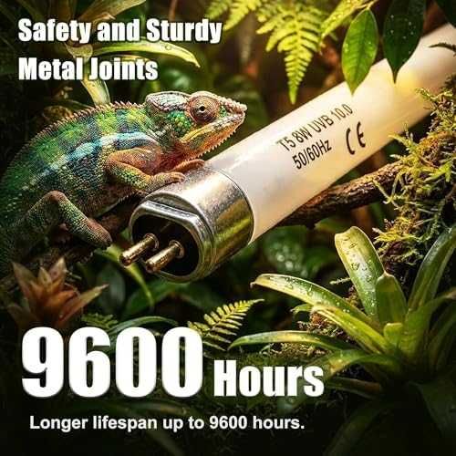 Нова UVB 10.0 T5 HO 8W 12" флуоресцентна тръба влечуги лампа терариум
