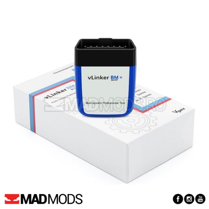 Diagnoza Vgate VLinker BM+ Dual Bluetooth 4.0 BMW Exx, Fxx, Gxx, I & M
