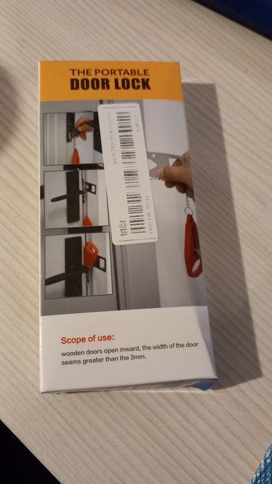 Стопер за врата Portable lock Door lock Железен ограничител на вратата