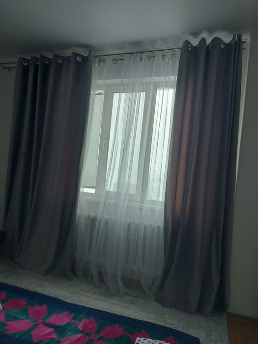 Продам шторы вместе с гардинами + тюль