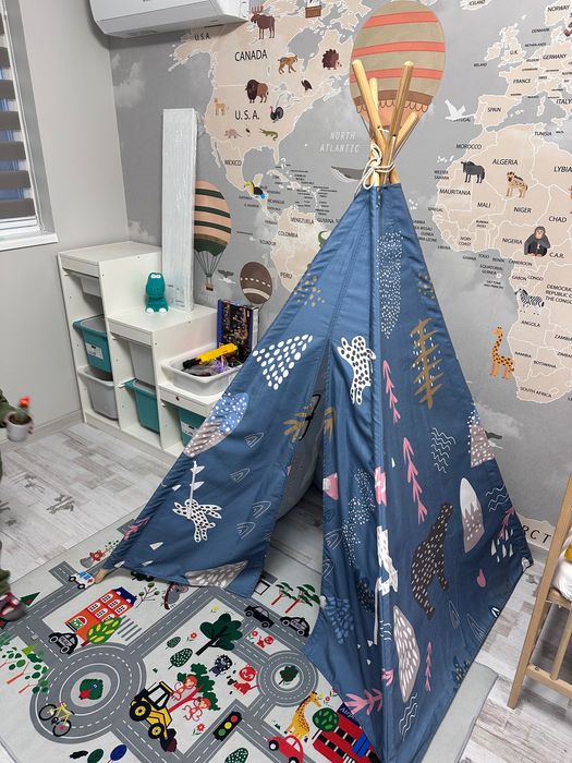 Палатка за деца  - шарена