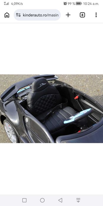 Masina electrica Bugatti Divo cu telecomanda
