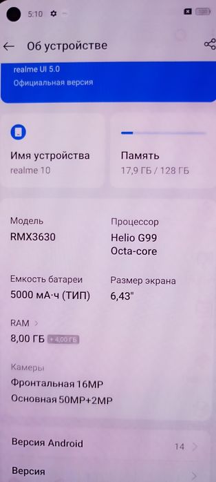 Realmi 10 sotiladi
