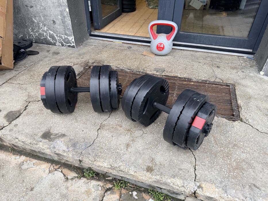 Gantere reglabile noi Germany greutate set 50 kg. 25 kg+25 kg. 450 lei