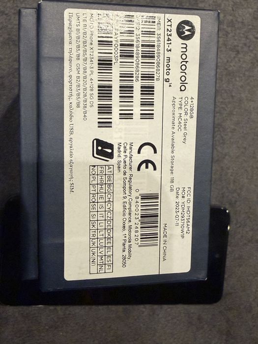 Motorola телефон модел XT 2341-3 moto g 14 128GB
