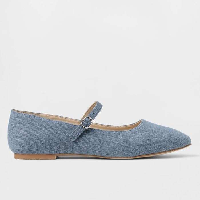 Gap, denim mary jane flats