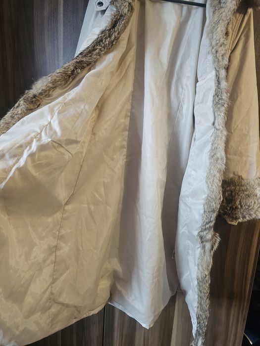 ZARA дамско яке със  заешка кожа