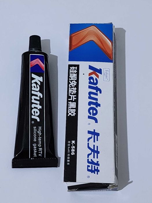 Высокотемпературный силиконовый Клей-герметик Kafuter K-586,  55 гр.