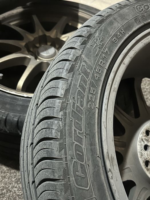 Диски RAYS с новыми шинами