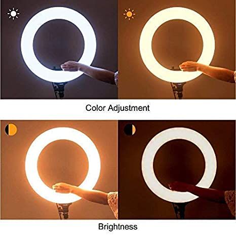 Lampa circulara 56cm LED RING LIGHT 72w, trepied,3suporti,telecomanda