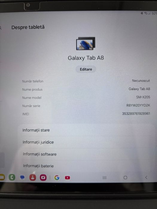 Samsung galaxy tab A8 10.5 4G/LTE