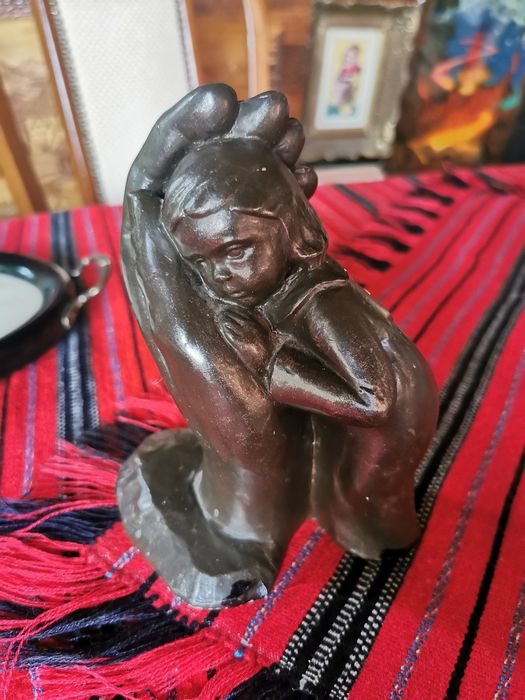 Set statuete lemn si piatra