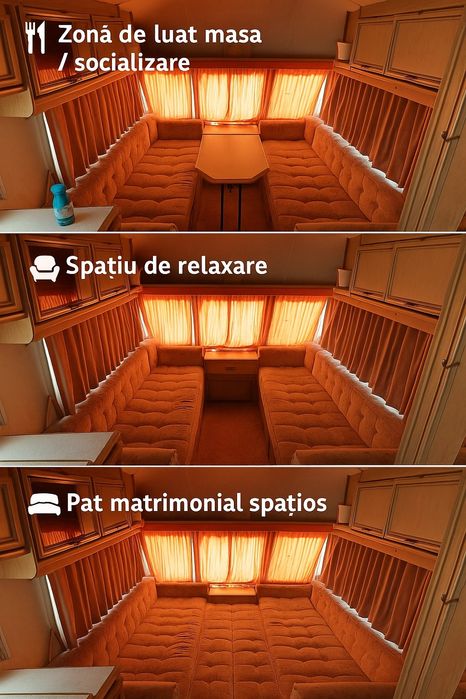 Rulotă Clubman 6 locuri, baie completă + cort, încălzire duală