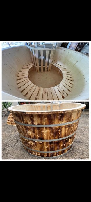 Ciubăr hot tub soba interioară inox