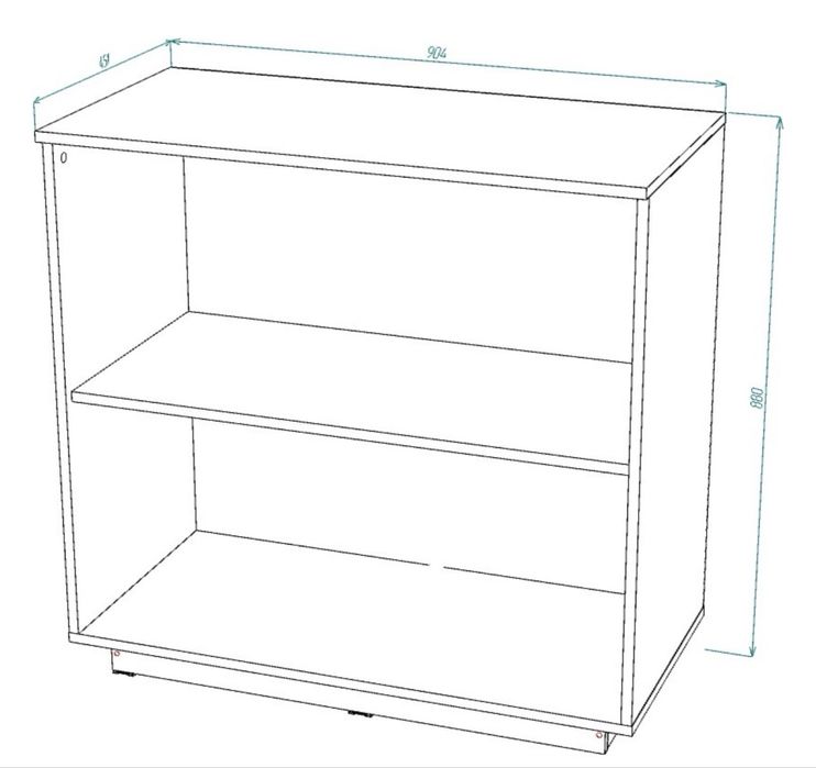 Комод Мебель 90.40x45.10x88 см, белый