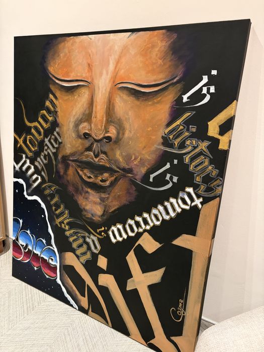 Tablou mare 150x120 cm – acrilic pe pânză – piesă statement