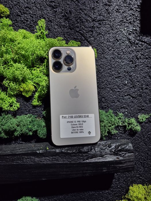 iPhone 13 Pro 128gb Gold Neverlocked Bat 100%/Fact+Garantie