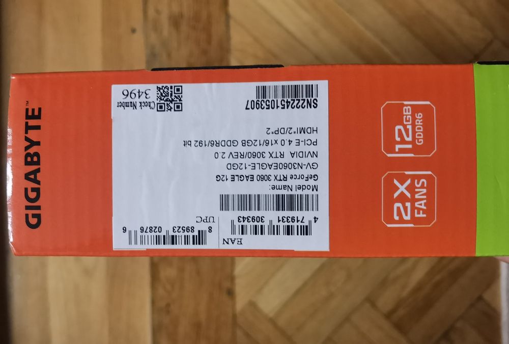 Placa video GeForce RTX 3060 12G