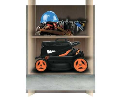 REDUS de la 2000RON, Masina de tuns gazon/iarba pe acumulator WORX WG779E, 40 V, 2 Acc x 2.5 Ah + incarcator Fast Charge, DOAR 3 Bucati
