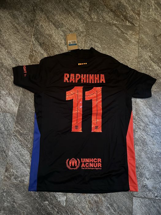 Tricou Fc Barcelona away kit Uefa champions league 24/25 Raphinha