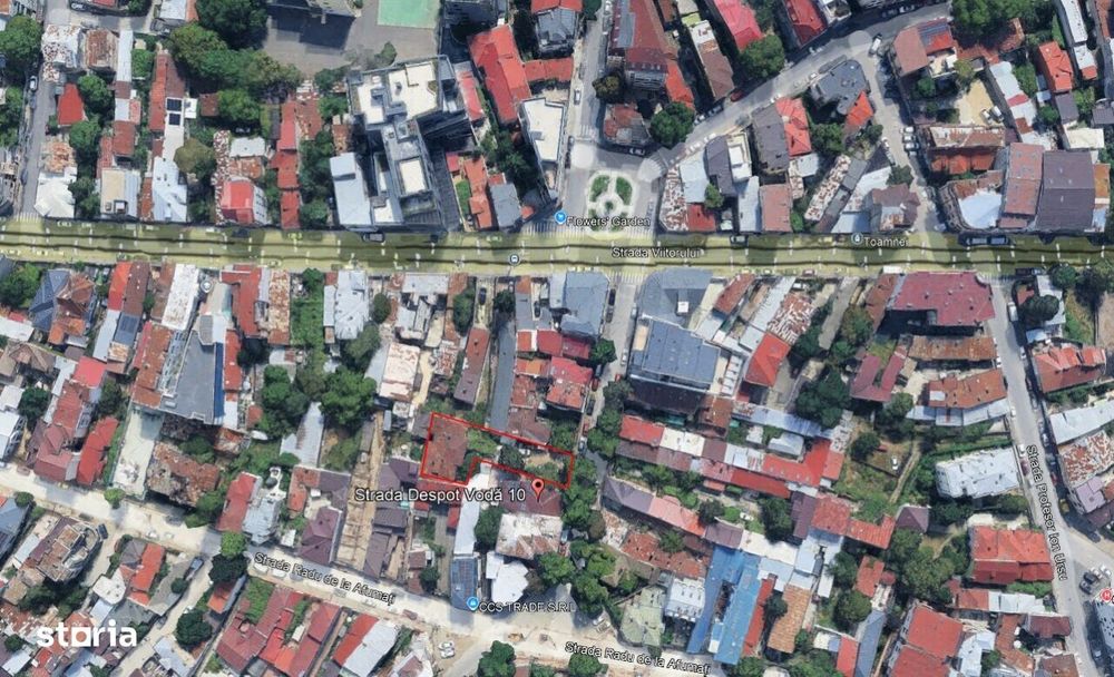 Teren 511 mp, pentru dezvoltare imobiliara, str Despot Voda nr 10