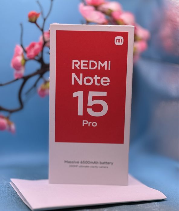 НОВ!!! Xiaomi Redmi Note 15 Pro, 8GB RAM, 256GB, 5G, Черен