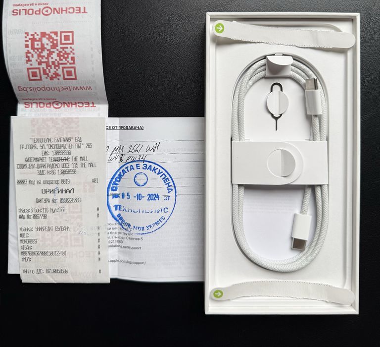 iPhone 16 Pro Max 256GB бял титан